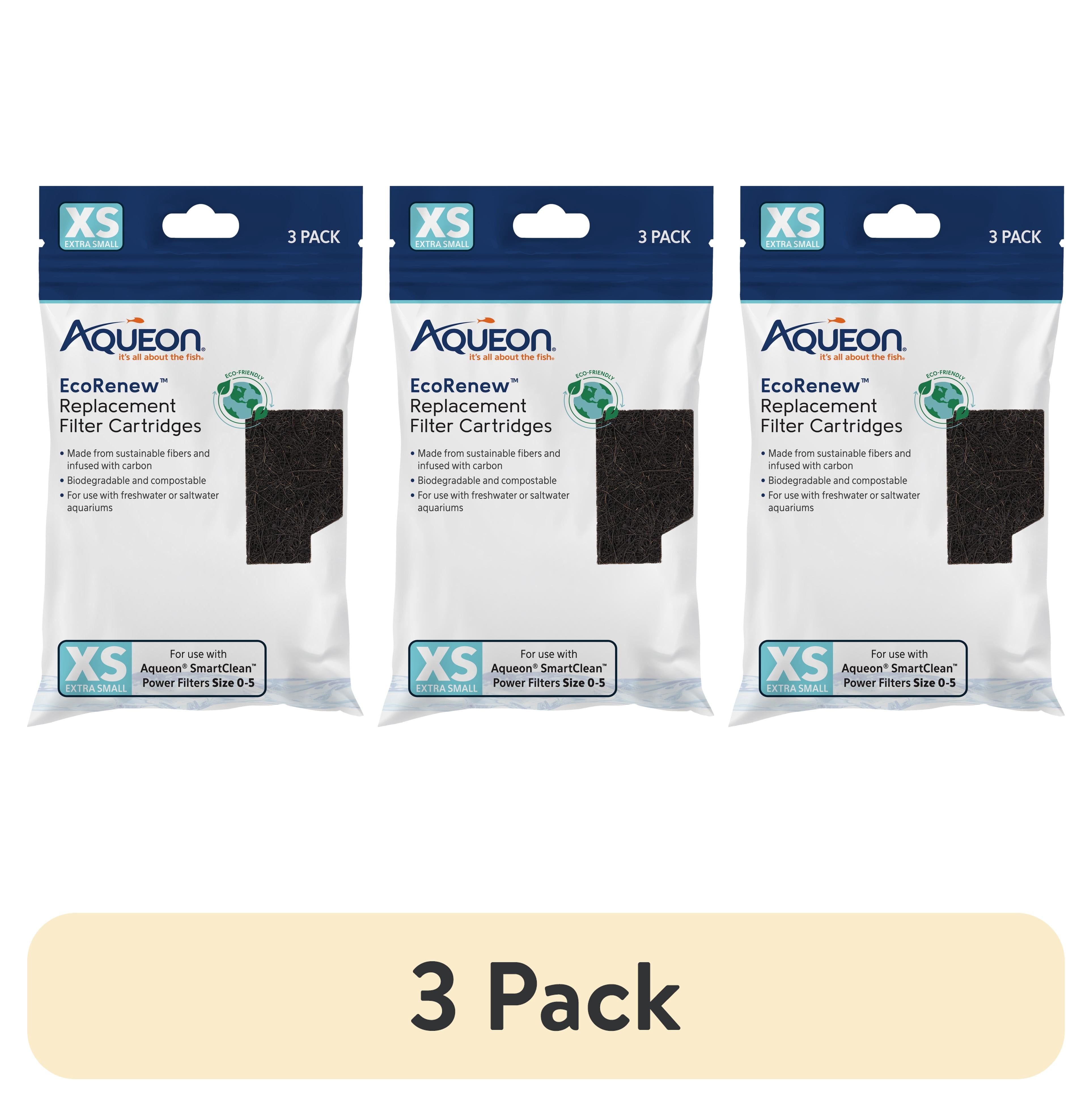 (3 pack) Aqueon EcoRenew Replacement Filter Cartridges Extra Small Extra Small, 3-Pack