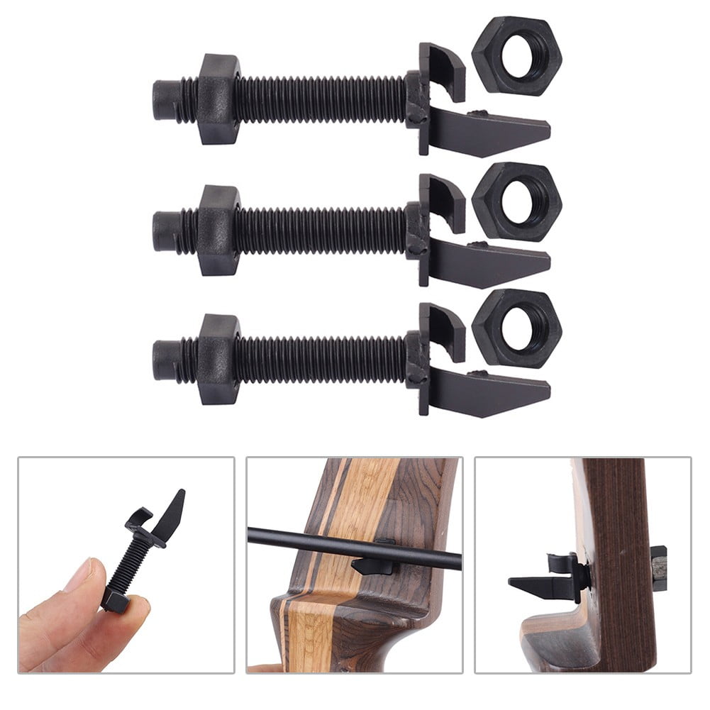 3/pack Archery Screw On Arrow Rest Plastic Recurve Bow Compound Bow
