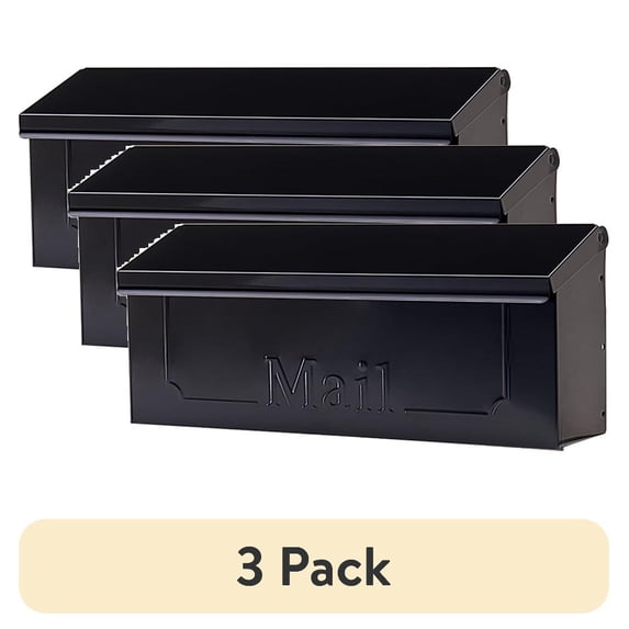 (3 pack) Architectural Mailboxes Townhouse Galvanized Steel, Small ...