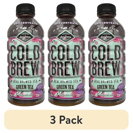 (3 pack) AriZona Cold Brew Concentrate Green Tea 28oz