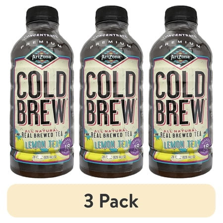 (3 pack) AriZona Cold Brew Concentrate Lemon Tea 28oz