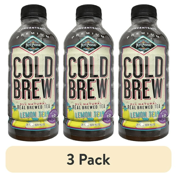 (3 pack) AriZona Cold Brew Concentrate Lemon Tea 28oz