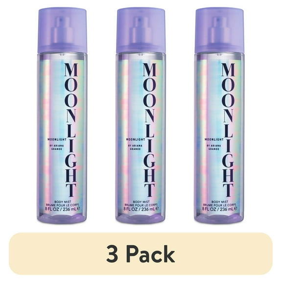 (3 pack) Ariana Grande Moonlight Body Mist for Women, 8 oz