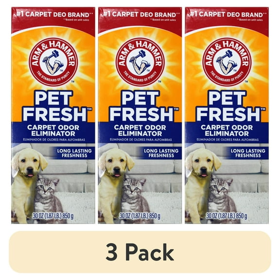 (3 pack) Arm & Hammer Carpet Odor Eliminator, Pet Fresh 30 oz.