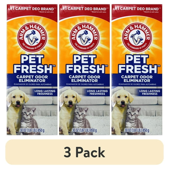 (3 pack) Arm & Hammer Carpet Odor Eliminator, Pet Fresh 30 oz.
