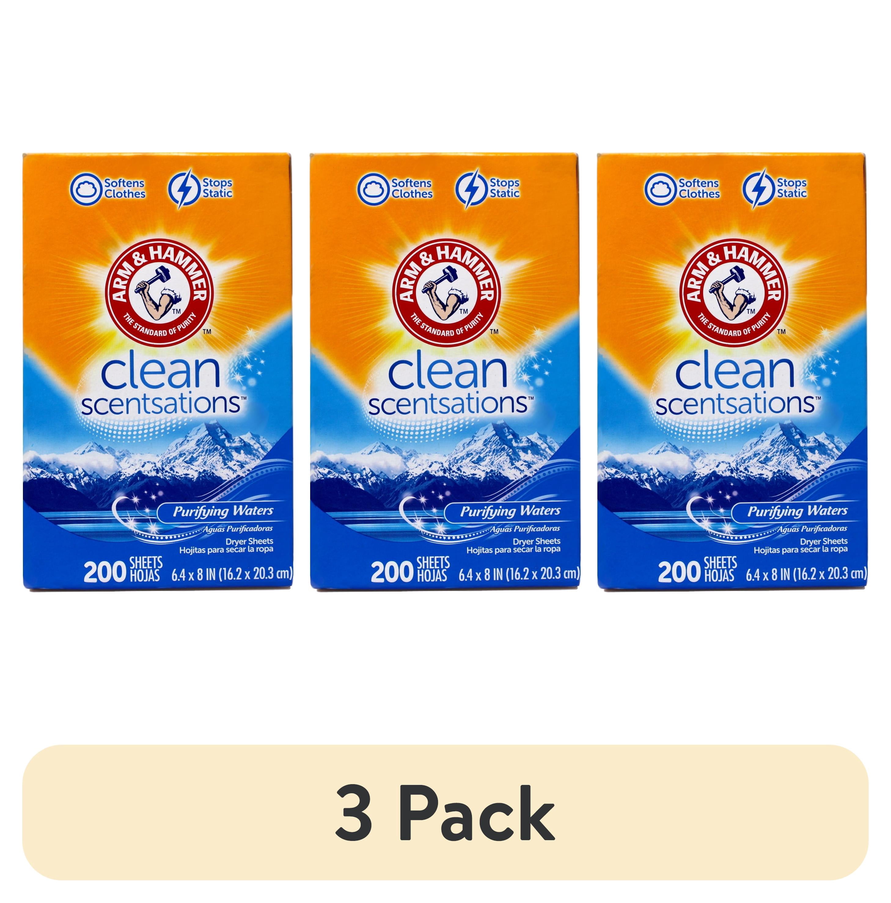 Arm & Hammer Scentsations Weichspüler-Tücher – Purifying Waters Duft, 40 Stück (12er Pack)