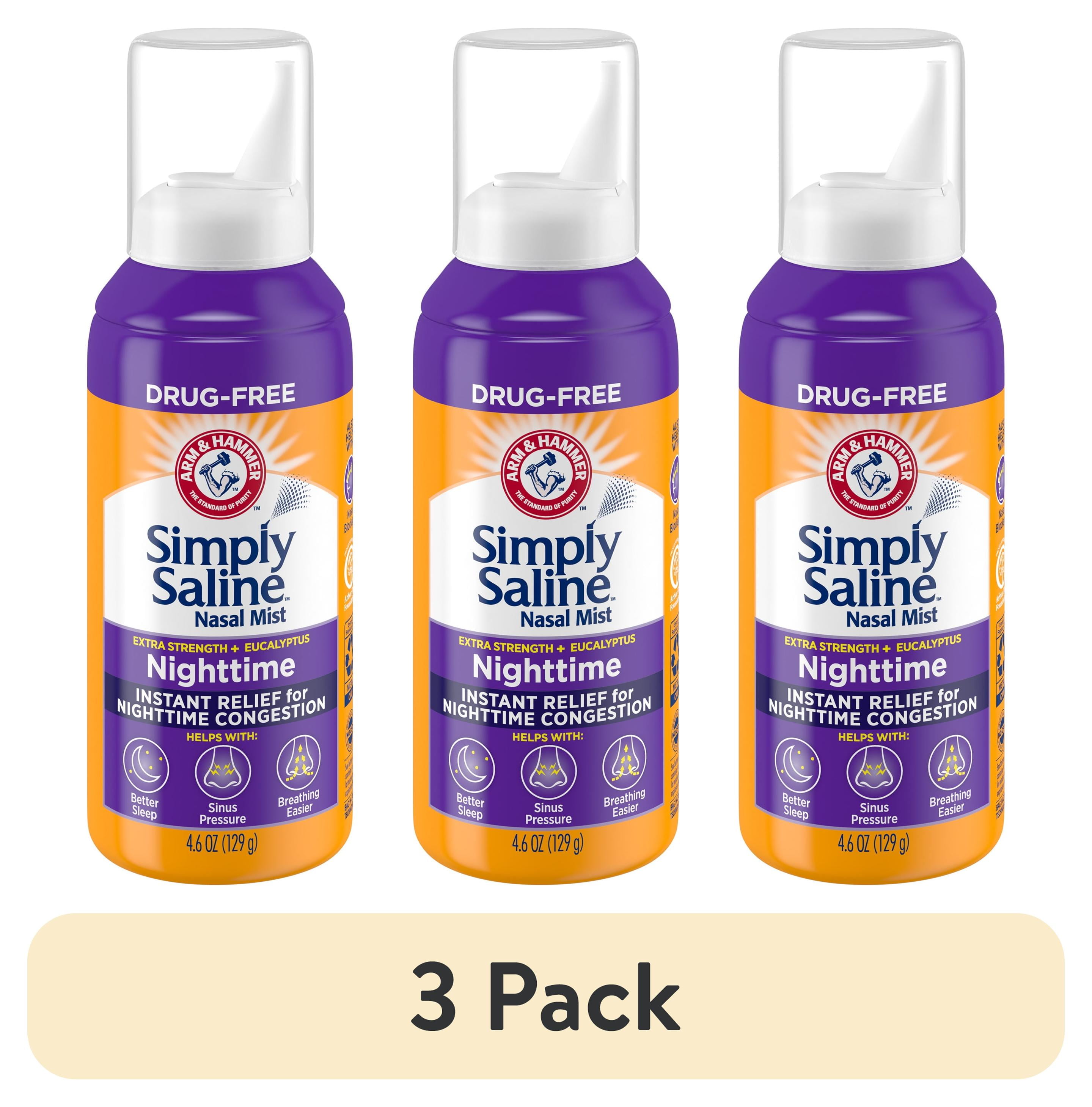 ARM & HAMMER Simply Saline Nighttime Drug-Free Mist for Nasal