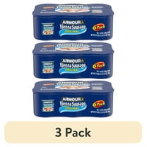 (3 pack) Armour Star Vienna Sausage, Original Flavor, Canned Sausage, 4.6 oz (Pack of 6)