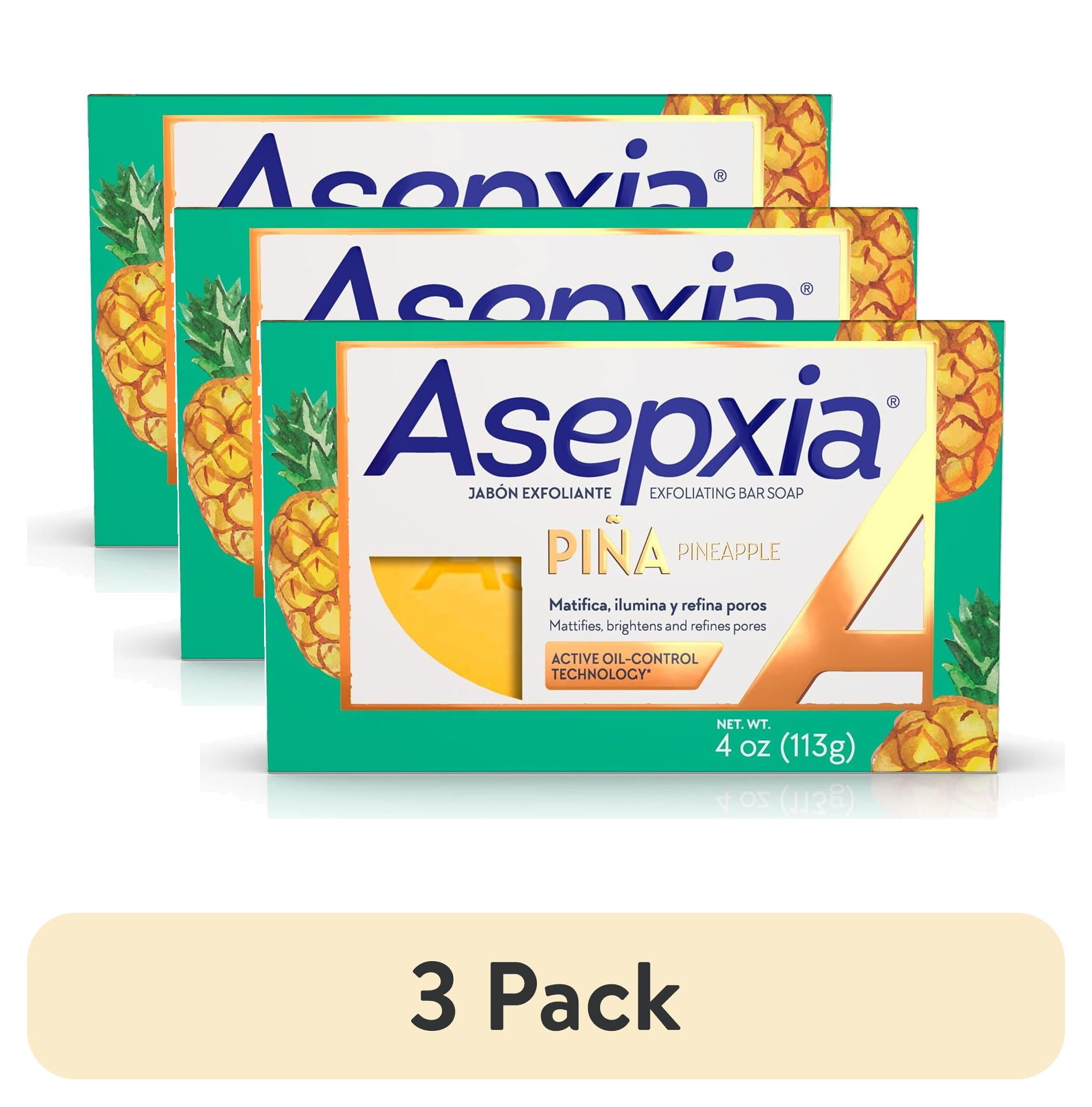 ティナラブブ　ハブアシート　haveaseat エナジー　3ピース 3 pack) Asepxia Exfoliating Bar Soap, with Natural Pineapple