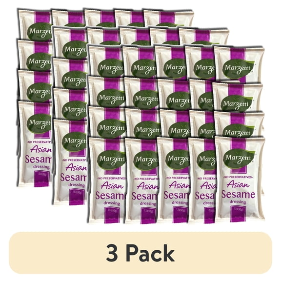 (3 pack) Asian Sesame Salad Dressing Packets | Value Pack | 1.5 Ounce | 20 Count
