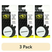(3 pack) Athletic Works Golf Ball Markers Hat Clip, 2 Piece, Black