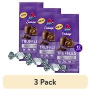 (3 pack) Atkins Endulge Milk Chocolate Truffles, Low Sugar, Low Carb, Keto-friendly, 12 Count