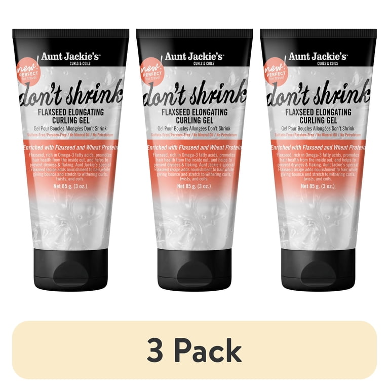 3 pack) Aunt Jackie's Don't Shrink Elongating Curling Nourishing 3 pack) Aunt Jackie's Don't Shrink Elongating Curling Nourishing