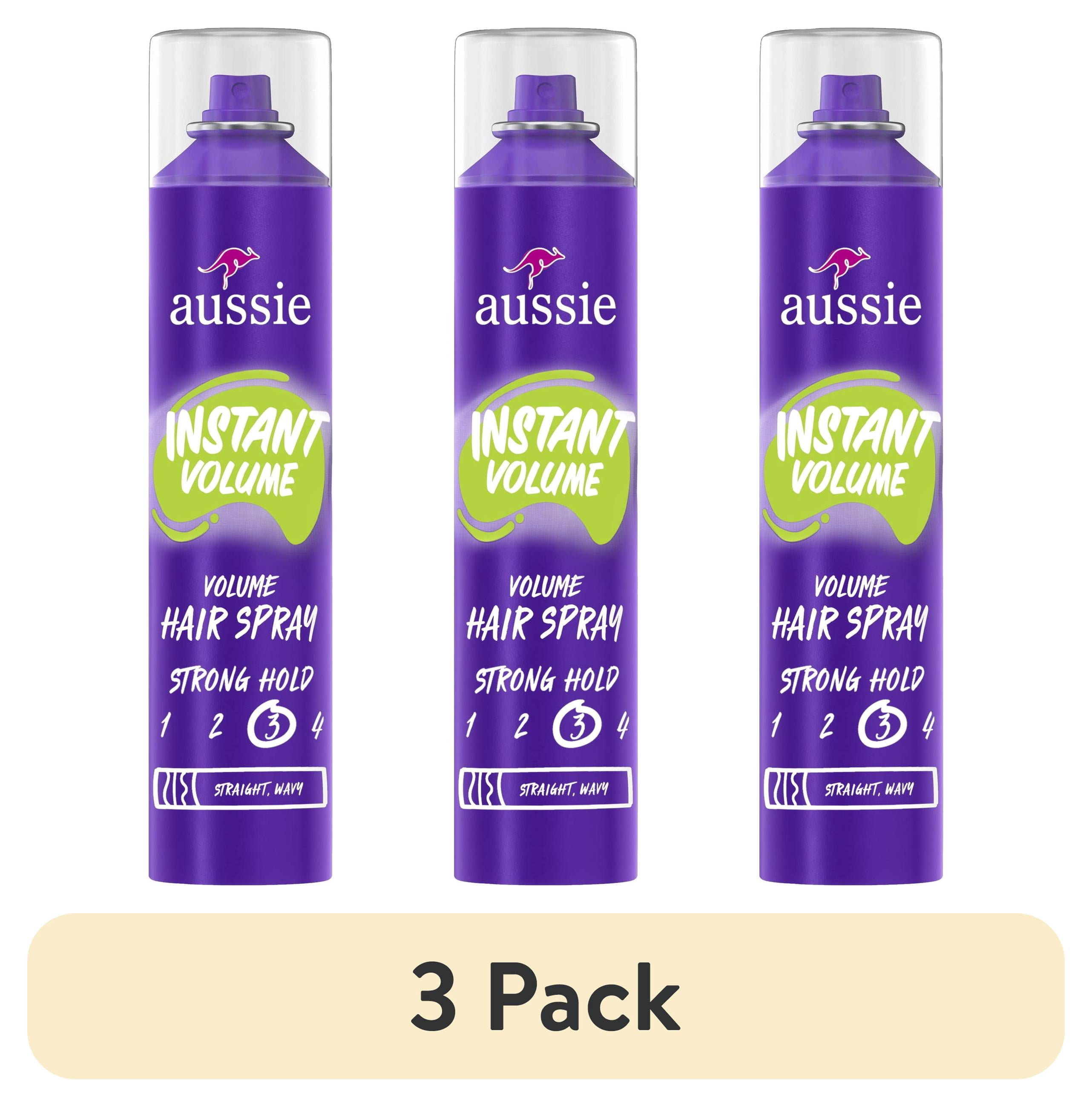 (3 pack) Aussie Instant Volume Hair Spray for Wavy and Straight Hair, 10 oz Unisex