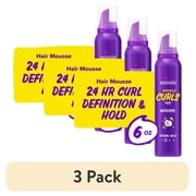 3 pack Aussie Miracle Curls Styling Mousse with Coconut & Jojoba Oil, for Curly Hair, Unisex 6.0 oz