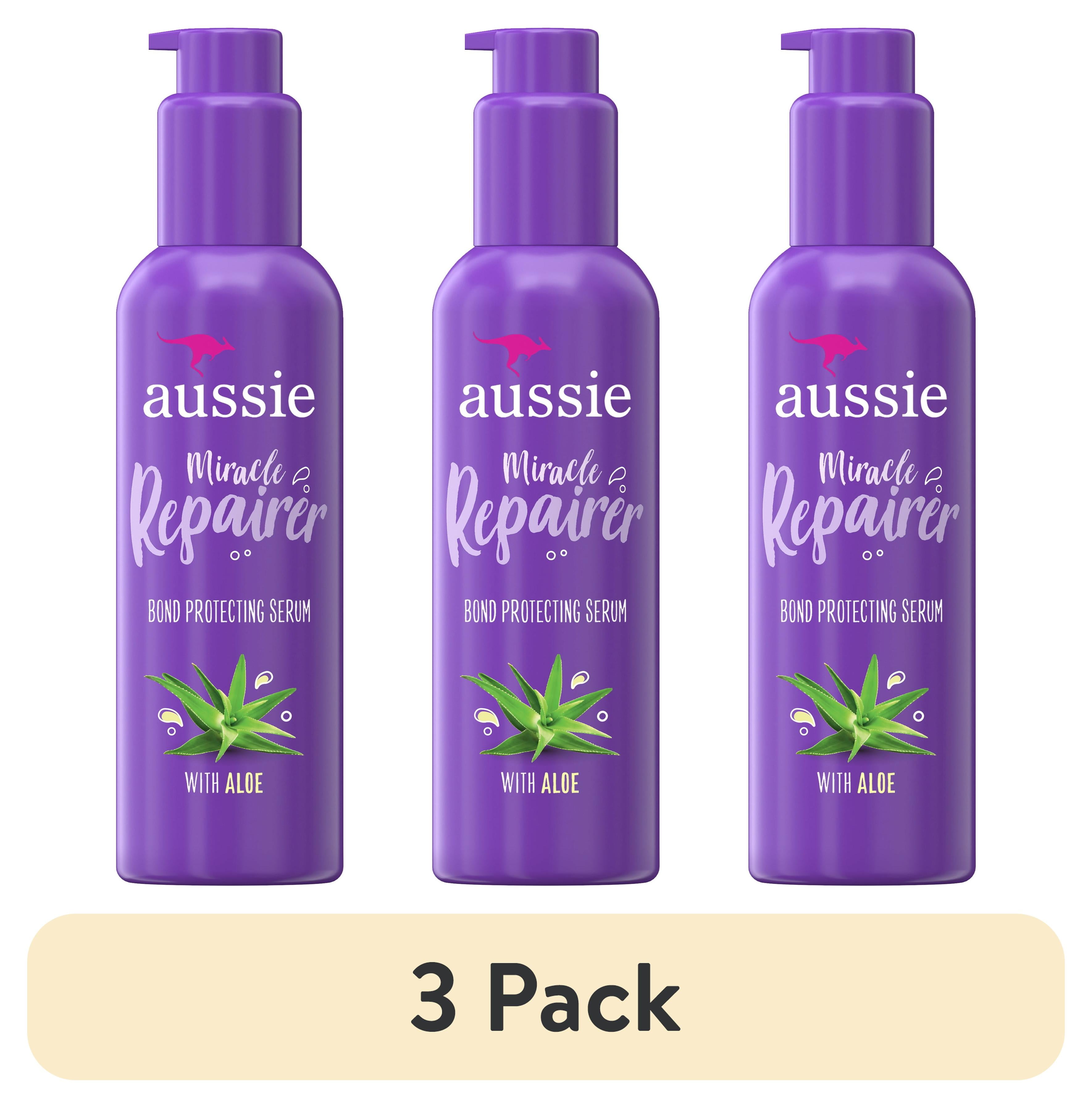 (3 pack) Aussie Miracle Repairer Bonding Serum with Aloe, 3.2 fl oz