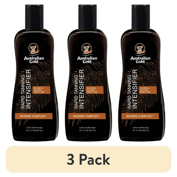 (3 pack) Australian Gold Rapid Tanning Intensifier Lotion 8.5 Fl. Oz Non-SPF