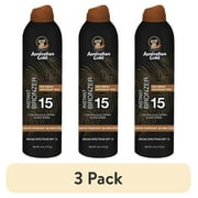 (3 pack) Australian Gold Continuous Spray Bronzer SPF 15, 6 oz