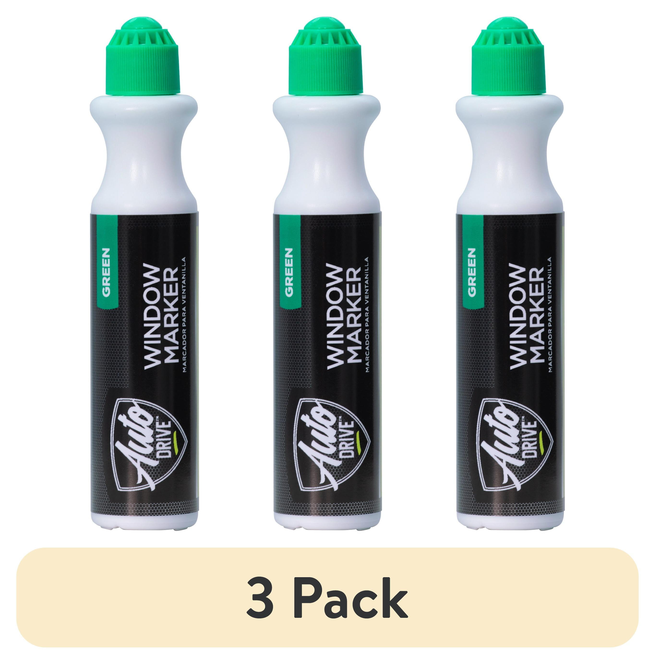 (3 pack) Auto Drive Green Automotive Window Marker