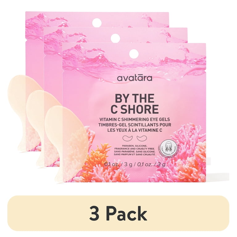 3 pack) Avatara By the C Shore Vitamin C Hydrogel Eye Mask for