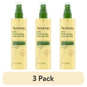(3 pack) Aveeno Daily Moisturizing Body Oil Mist with Oat and Jojoba Oil, 6.7 Fl oz