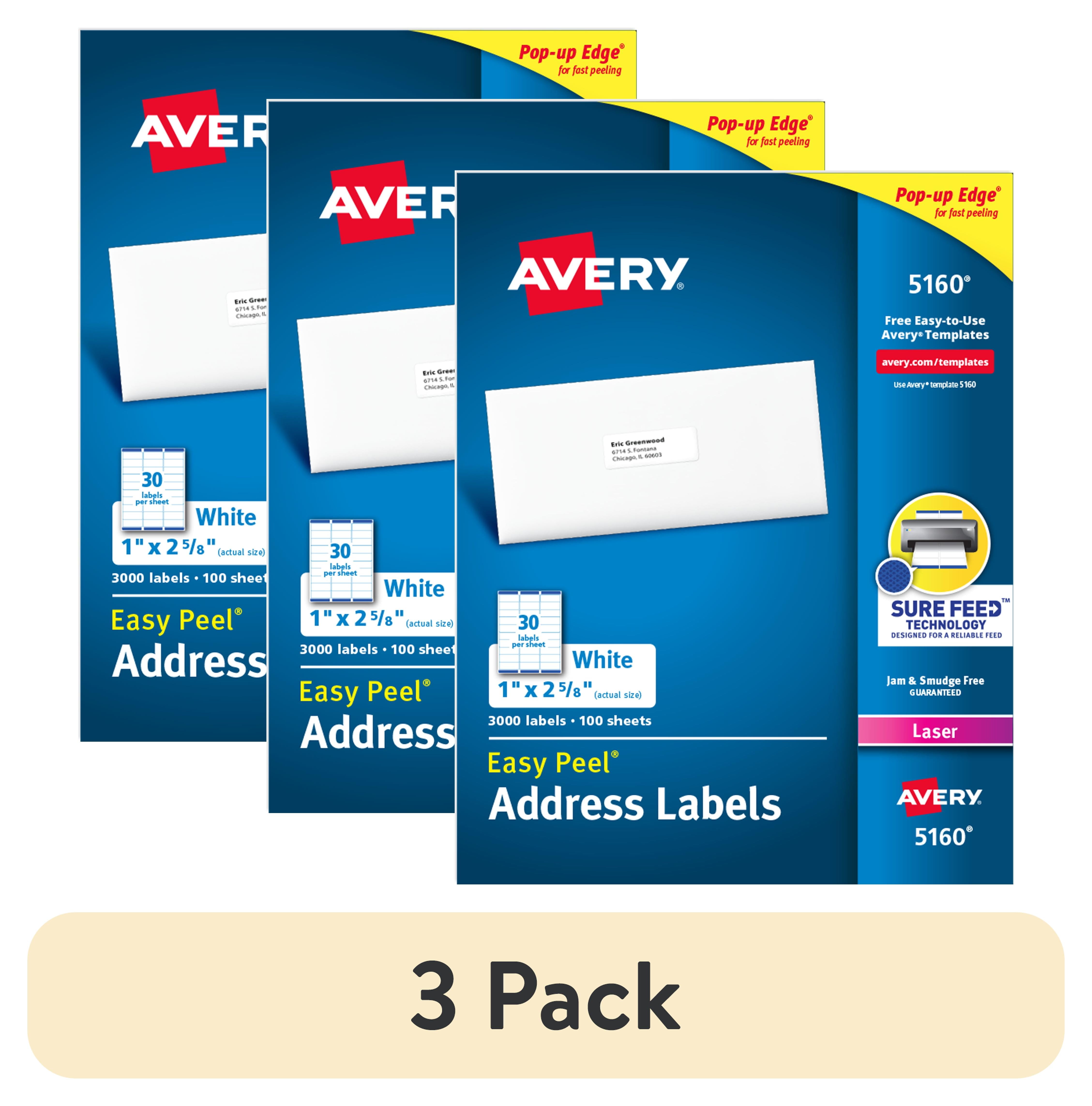 3 pack) Avery Address Labels, 1