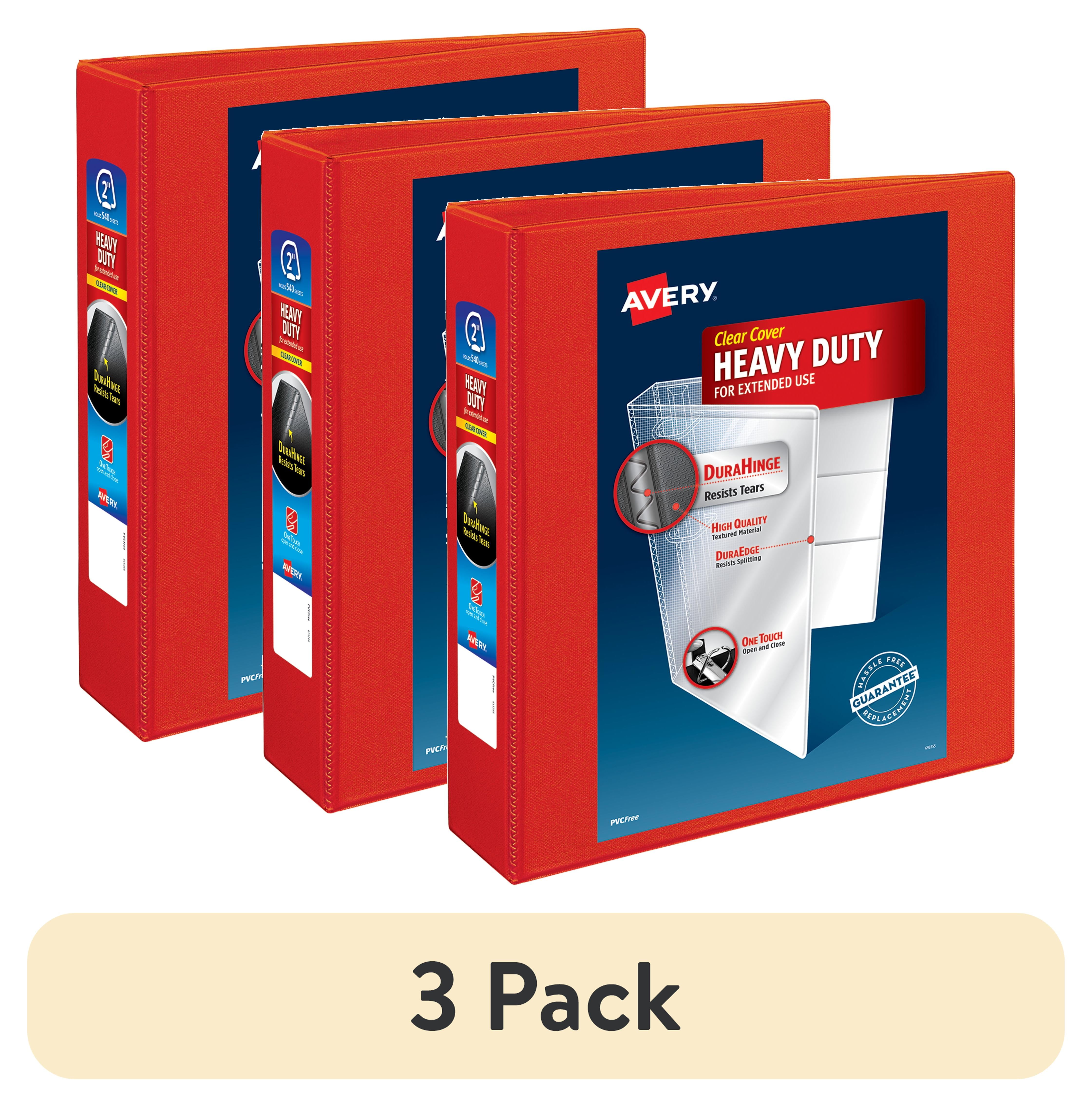(3 pack) Avery Heavy-Duty View Binder, 2