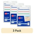 thumbnail image 1 of (3 pack) Avery Print or Write File Folder Labels 11/16 x 3 7/16 White/Assorted Bars 252/Pack 05215, 1 of 5