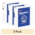 thumbnail image 1 of (3 pack) Avery Standard View Binder, 1.5" Round Rings, White Binder (05726), 1 of 10