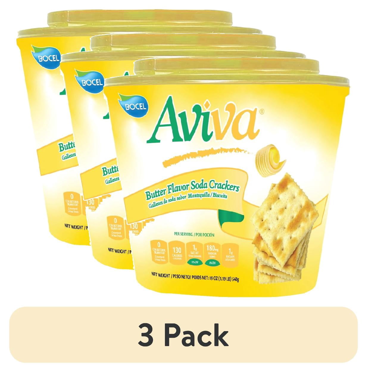(3 pack) Aviva Cracker Butter 12 pack 19 oz, Plastic Bucket Shelf Stable