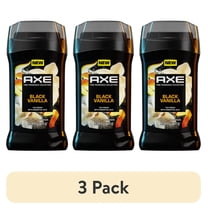 (3 pack) AXE Fine Fragrance Collection Deodorant Stick with 72H Freshness Black Vanilla With Orange   Sandalwood Essential Oils Aluminum-Free, 3 oz