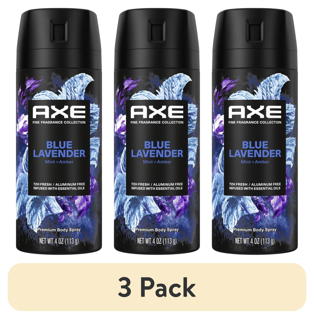 3 pack) Axe Fine Fragrance Collection Men's Deodorant Spray