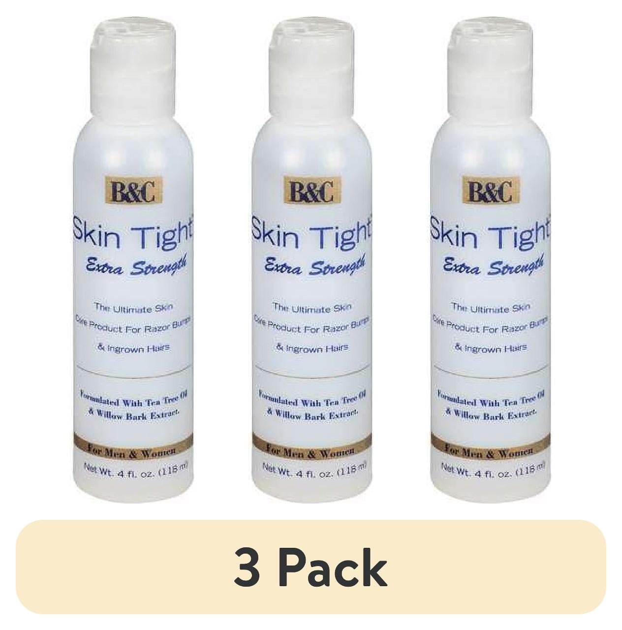 (3 pack) B&C Skin Tight Razor Bump & Ingrown Hair Ointment, Extra Strength, 4 oz