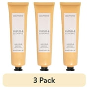 3 pack BEAUTYSPACE Vanilla and Coconut Hand Cream, 3.3 oz
