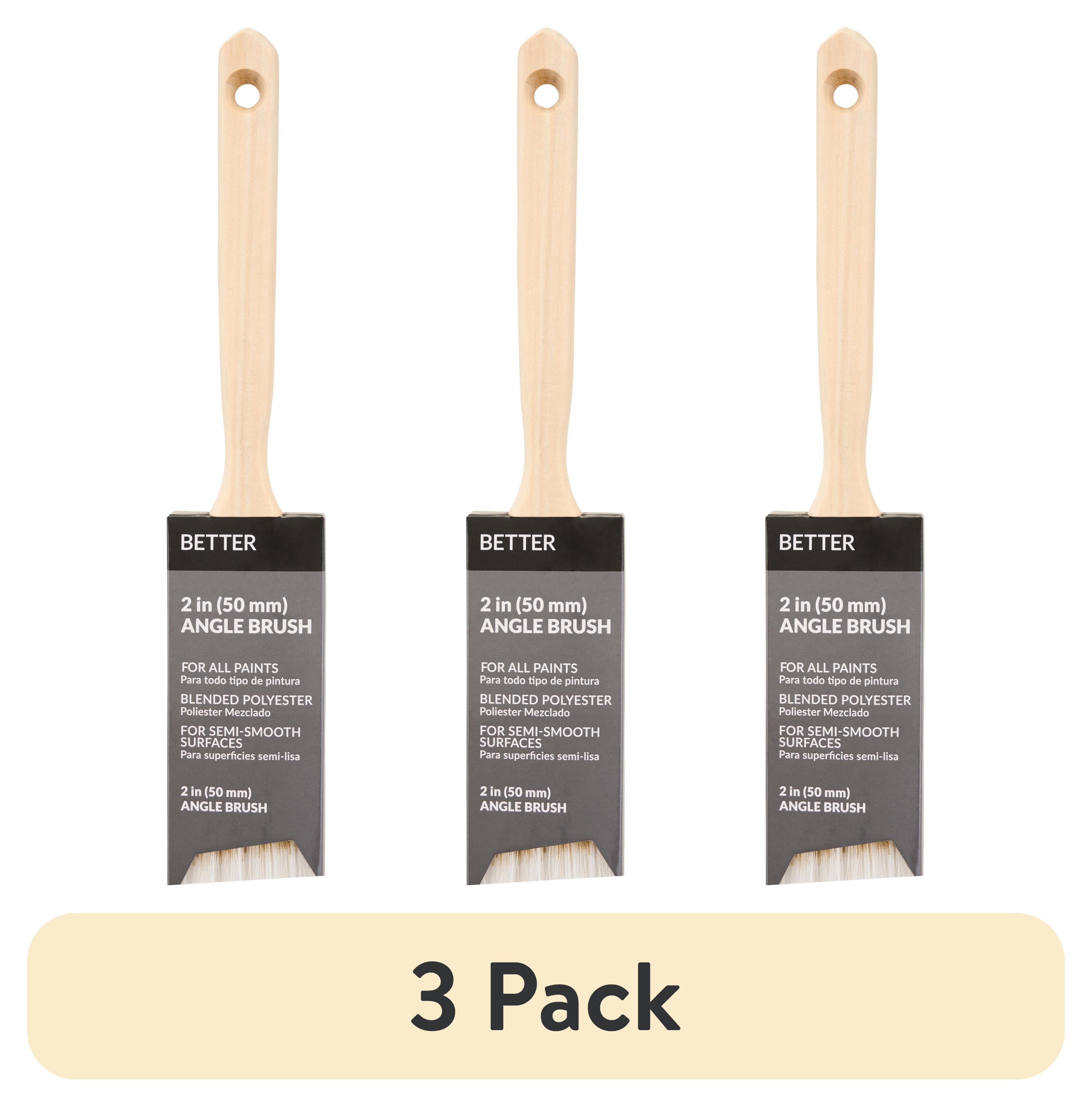 (3 pack) BETTER 2" Blended Polyester Angle Brush