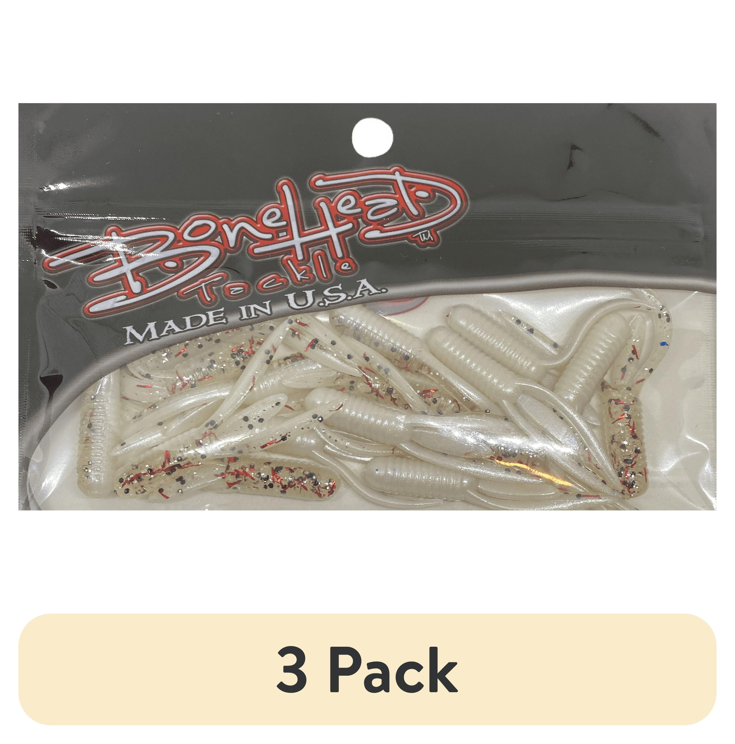 (3 pack) Bonehead Tackle Stump Bug Soft Plastic Crappie Bait - Confetti