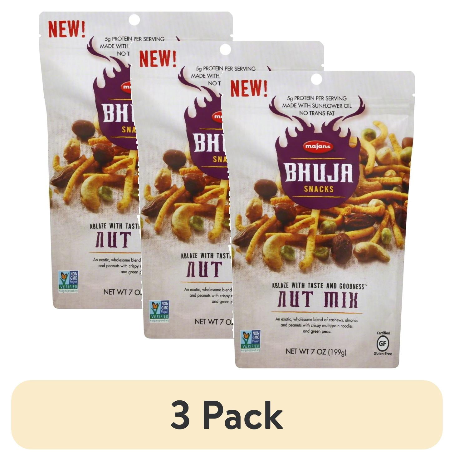 (3 pack) BHUJA Nut Mix, 7 Ounce Bags
