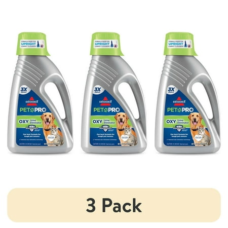 (3 pack) BISSELL PET PRO OXY Urine Eliminator Formula 48oz 1990