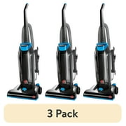 3 pack BISSELL PowerForce Bagged, Upright Vacuum, Powerful Suction, Allergen Filtration Bags, Flexible Reach, 1739, Black & Blue