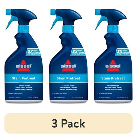 (3 pack) BISSELL Tough Stain Pretreat for Carpet & Upholstery 22 oz. 4001
