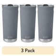 thumbnail image 1 of (3 pack) BUILT Torrent 20 oz Double-Wall Insulated Stainless Steel Tumbler Water Bottle, Gray, 1 of 18