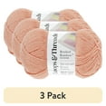 thumbnail image 1 of (3 pack) Baby Rainbow Yarn by Loops & Threads - Yarn for Knitting - Crochet - Weaving - and Arts & Crafts - Peach Pink - Polyester - 5.3 oz, 1 of 3