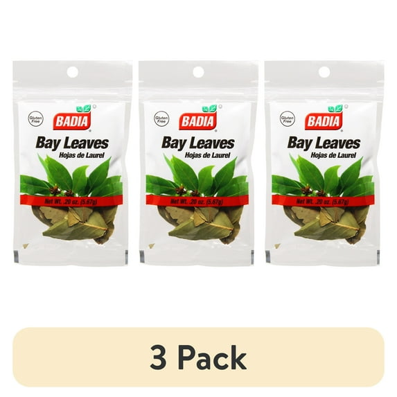 (3 pack) Badia Bay Leaves Whole, 0.2 oz Packet