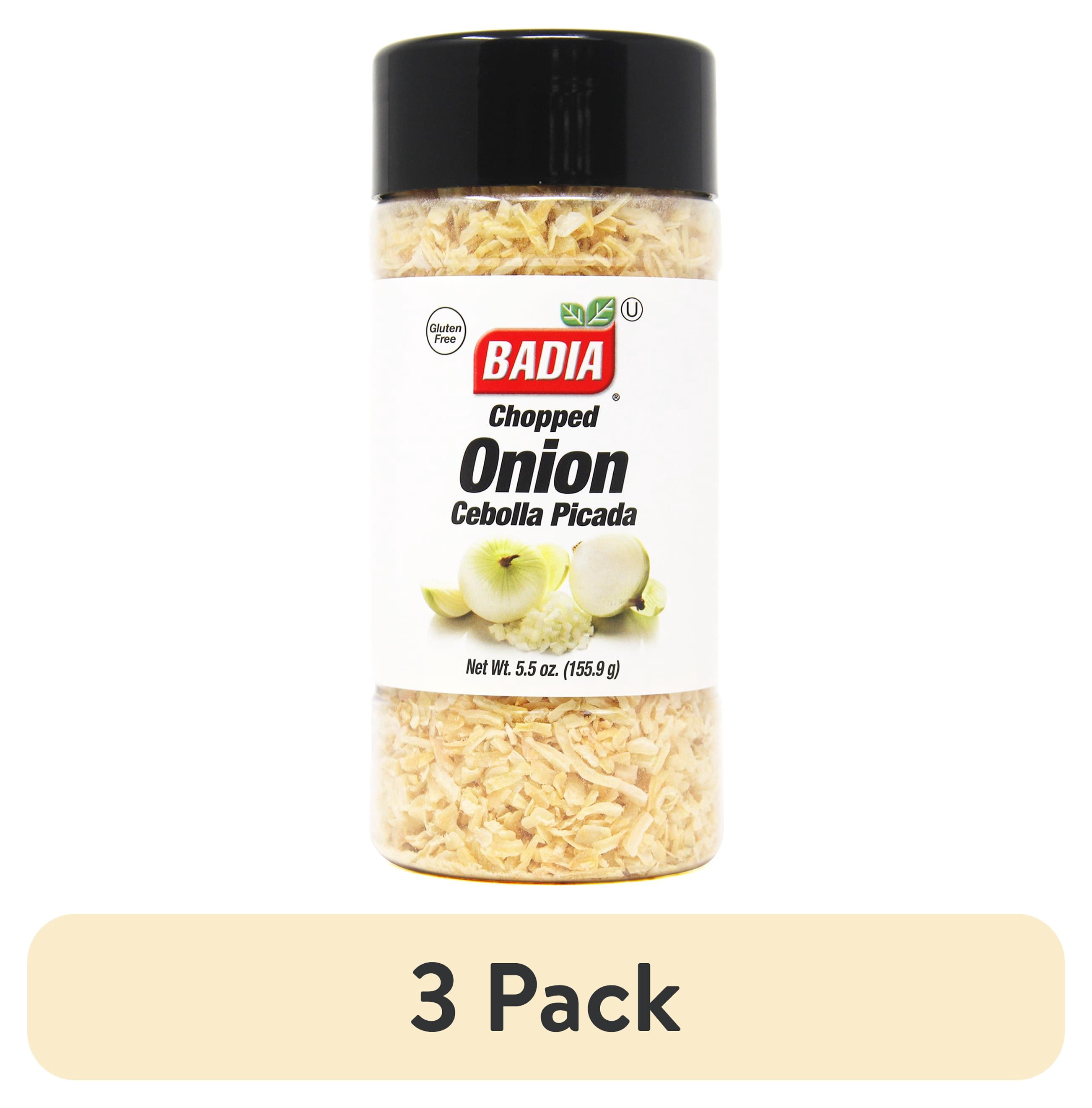 (3 pack) Badia Chopped Onion, 5.5 oz