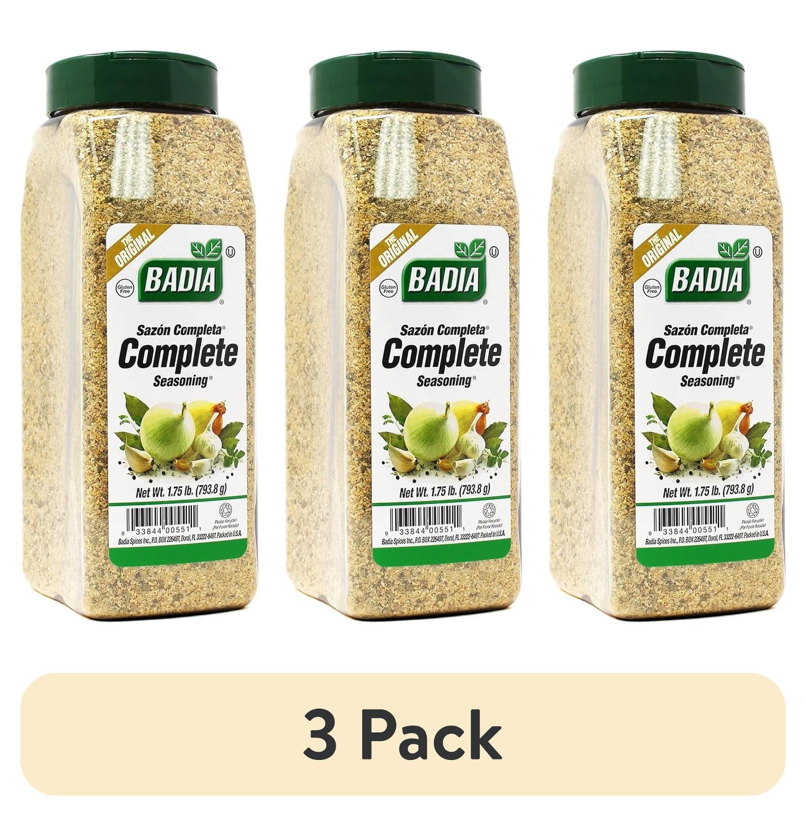 (3 pack) Badia Complete Seasoning, The Original Sazon Completa, 1.75 lb Bottle
