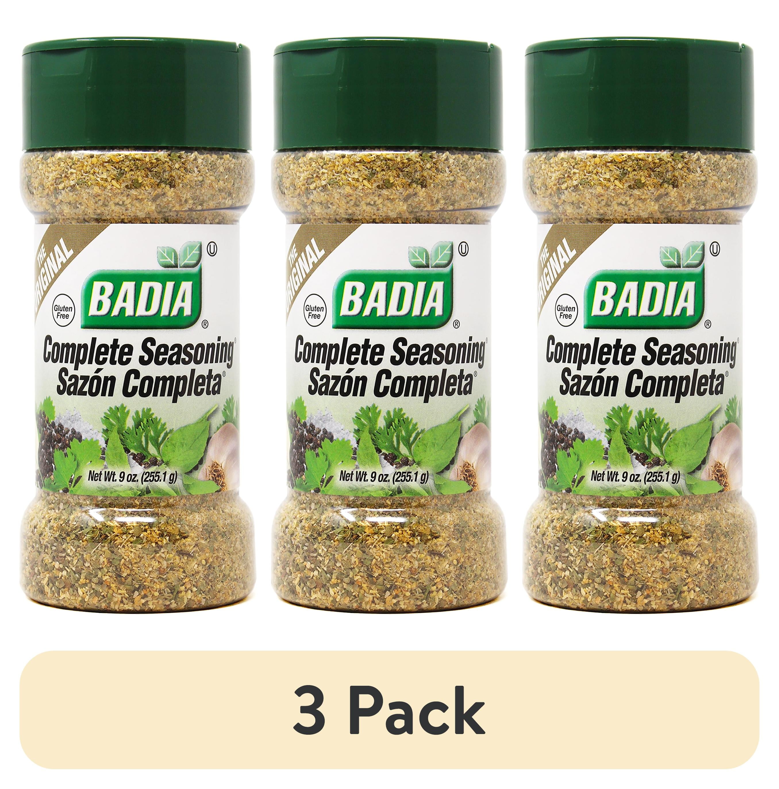 (3 pack) Badia Complete Seasoning, The Original Sazon Completa, 9 oz Bottle