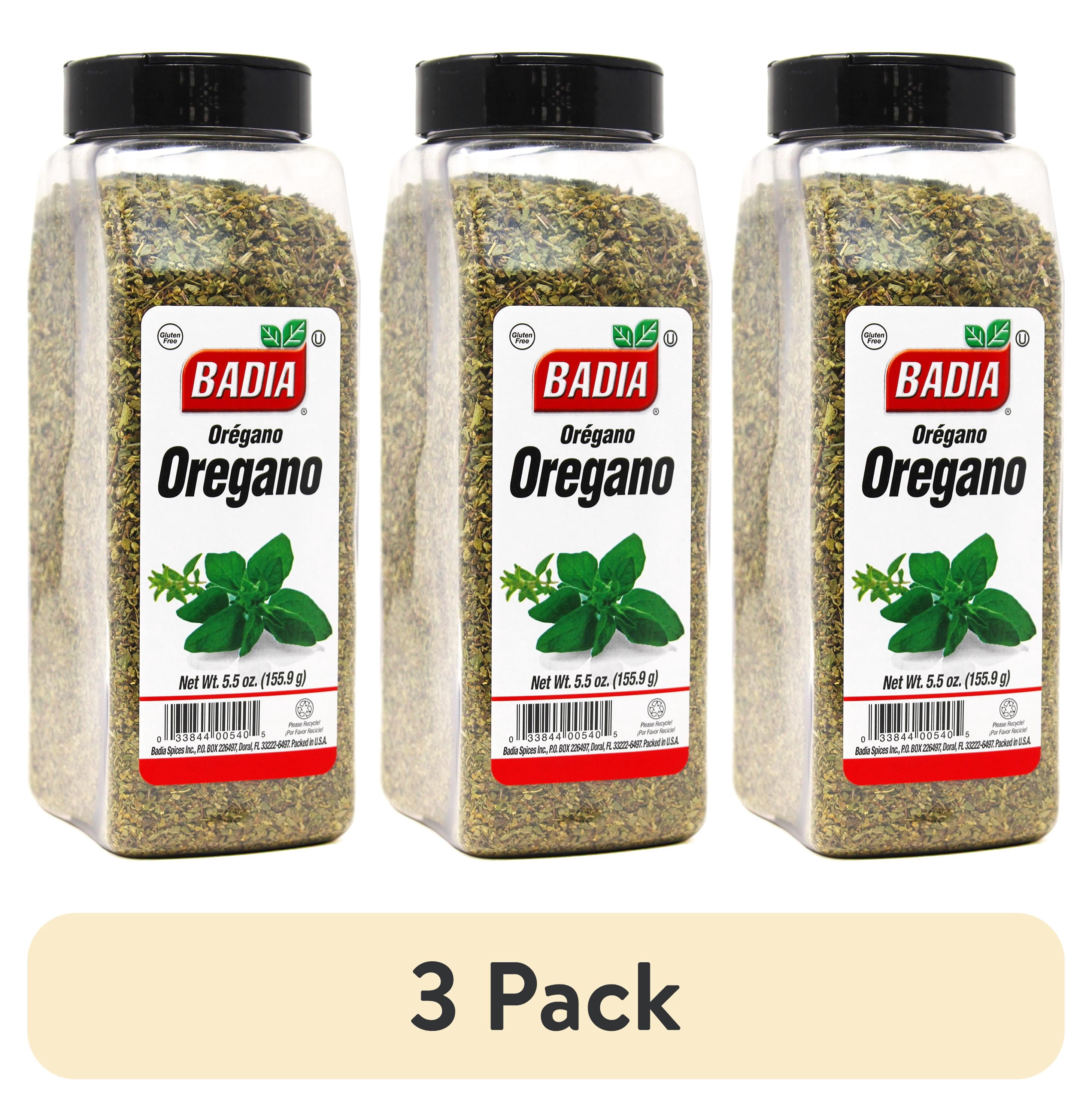 (3 pack) Badia Oregano Whole Spice, 5.5 oz Bottle