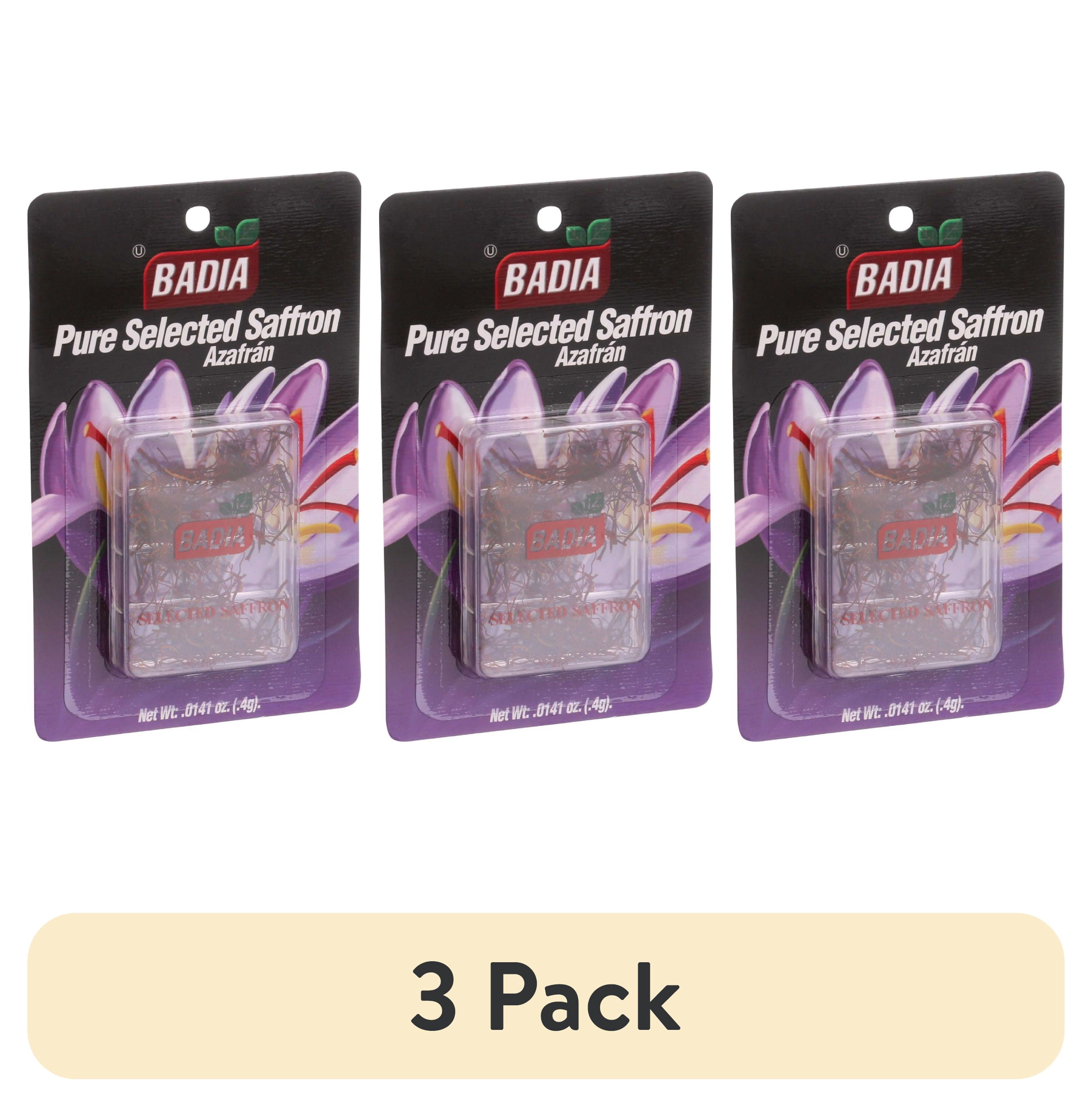 (3 pack) Badia Pure Selected Saffron Threads, 0.07 oz