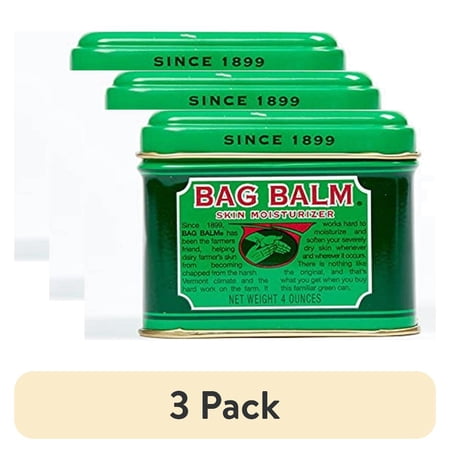 (3 pack) Bag Balm Vermont's Original Ointment, 4 Oz