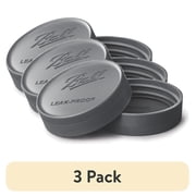 3 pack 3 pack Ball One-Piece Leak-Proof Regular Mouth Storage Lids, 6-Pack